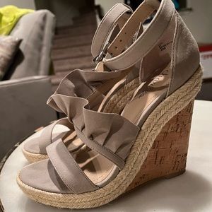 Charles by Charles David ruffle wedges.